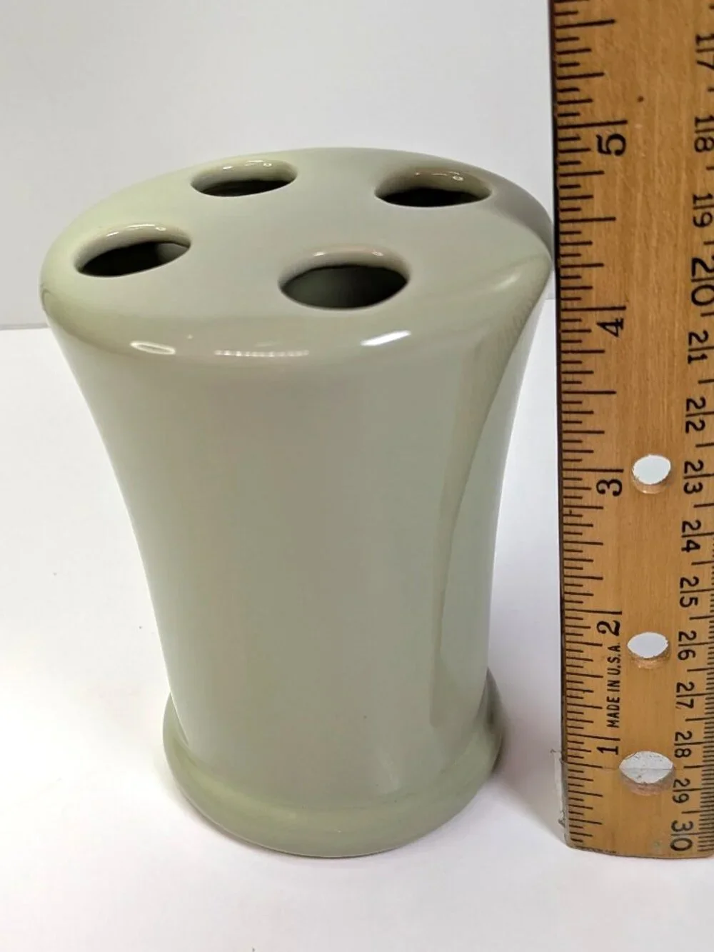 Sage Green Ceramic Bathroom Accessory Set - 3 Piece (Target 2008)
